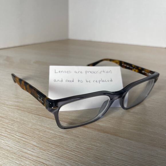 Ray-Ban RB5286 5629 Square Havana Brown Gray Eyeglasses Frames Only 51-18-135 - Picture 1 of 8